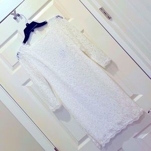 Adrianna Papell White Cocktail Dress